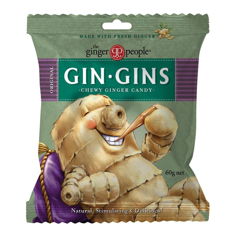 World Foods Brand - Gin-Gins - Chewy Ginger Candy - 60g